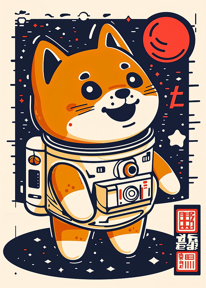 Space Shiba Inu Astronaut