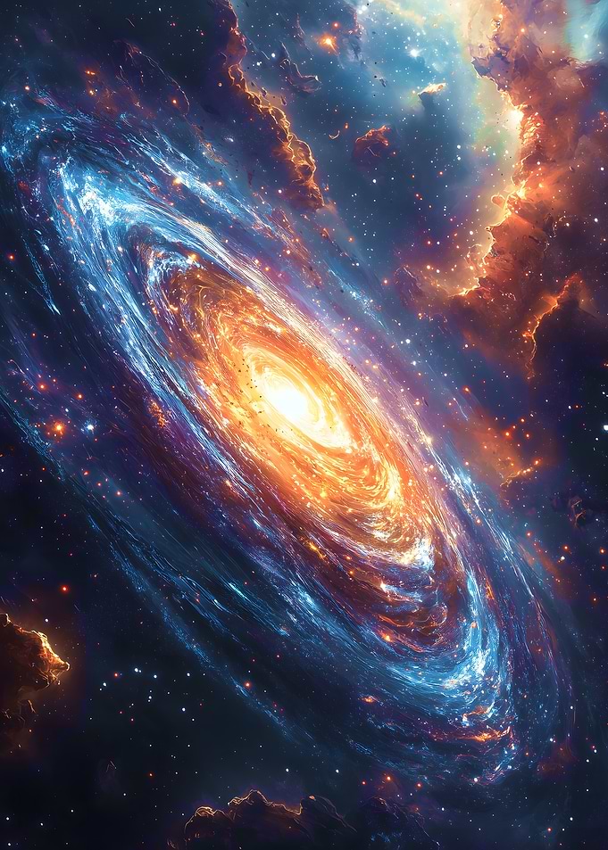 Spiral Galaxy Nebula Space Travel