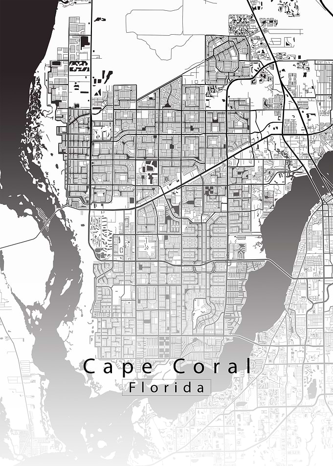 Cape Coral Florida Map