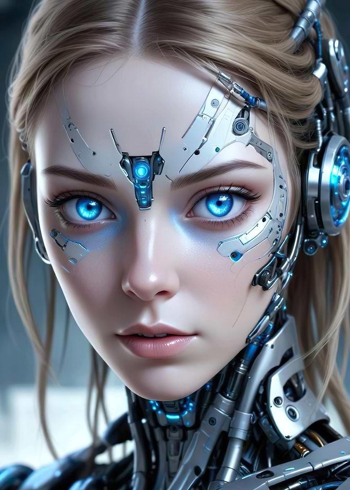 Cyberpunk Female Android