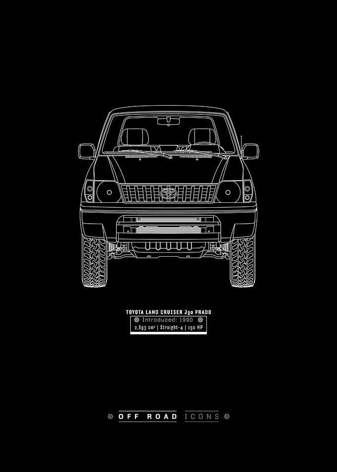 Land Cruiser J90 Prado dark