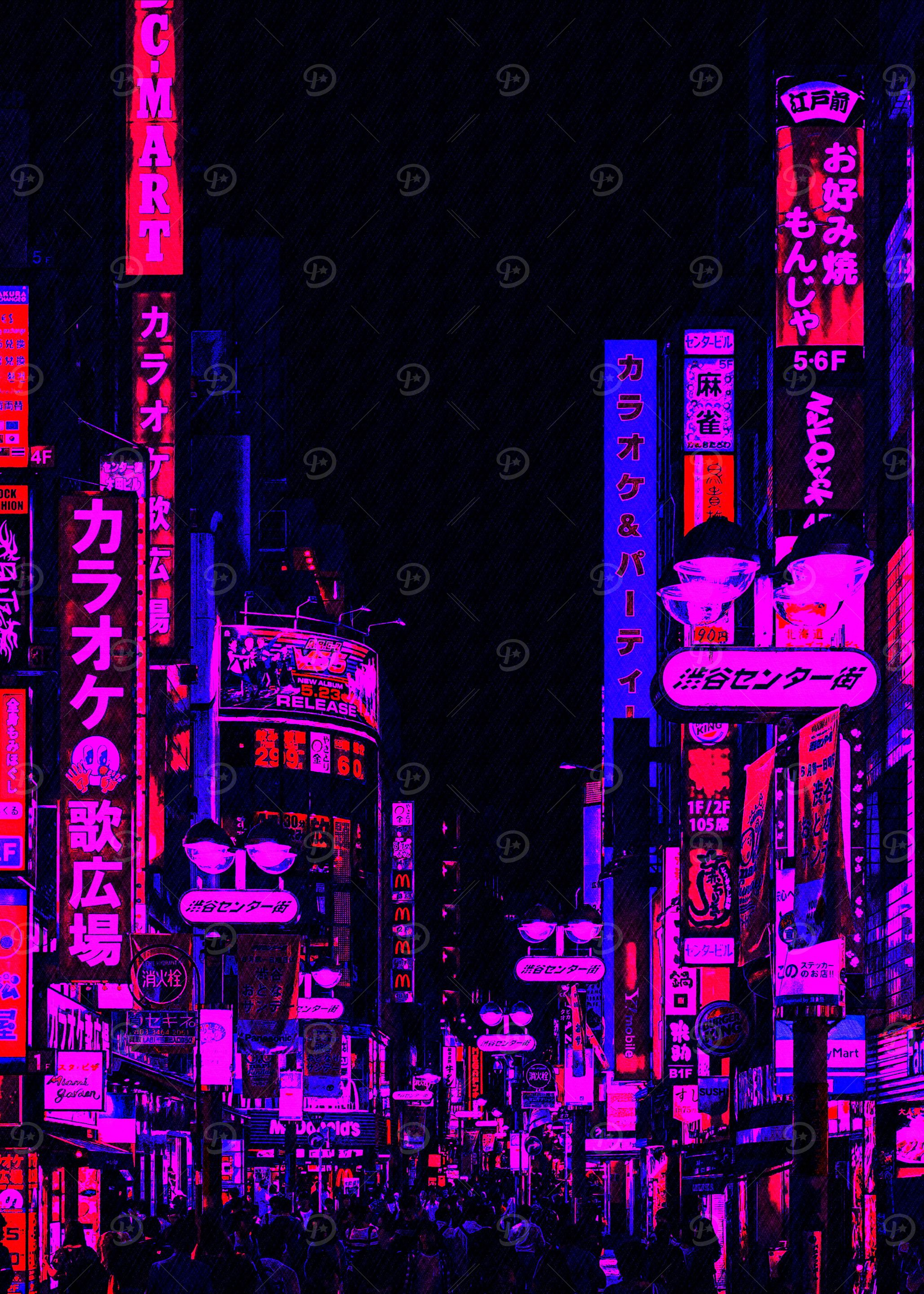 Neon Tokyo Street