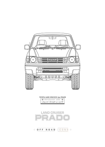 Land Cruiser Prado Clean Blueprint