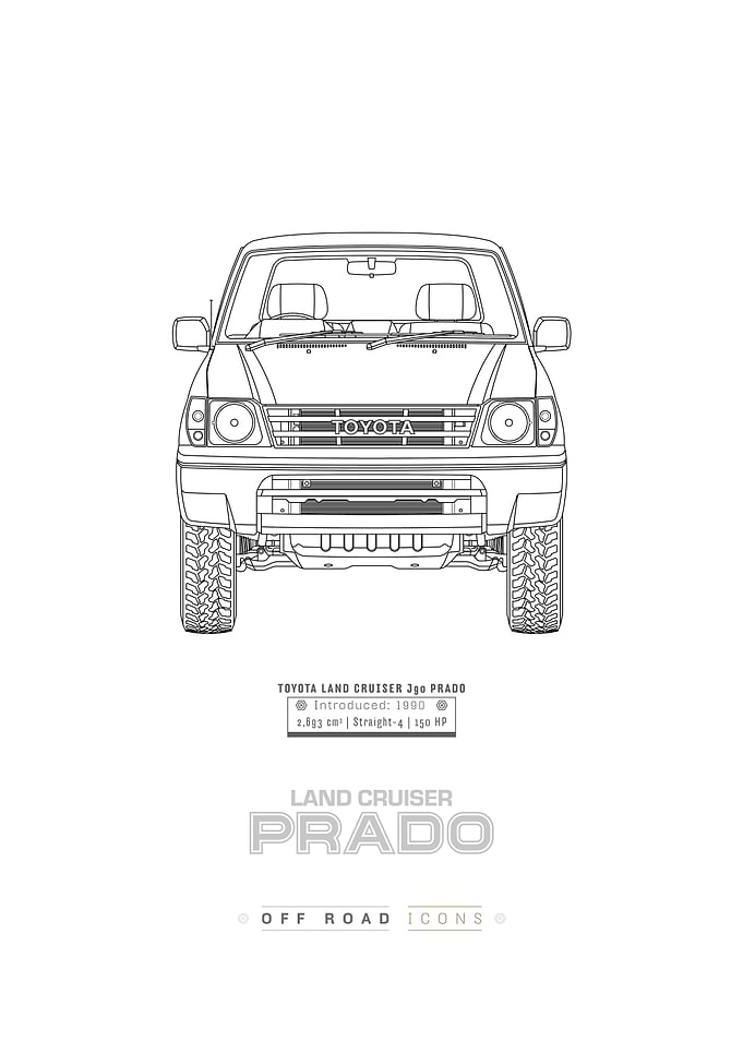 Land Cruiser Prado Clean Blueprint