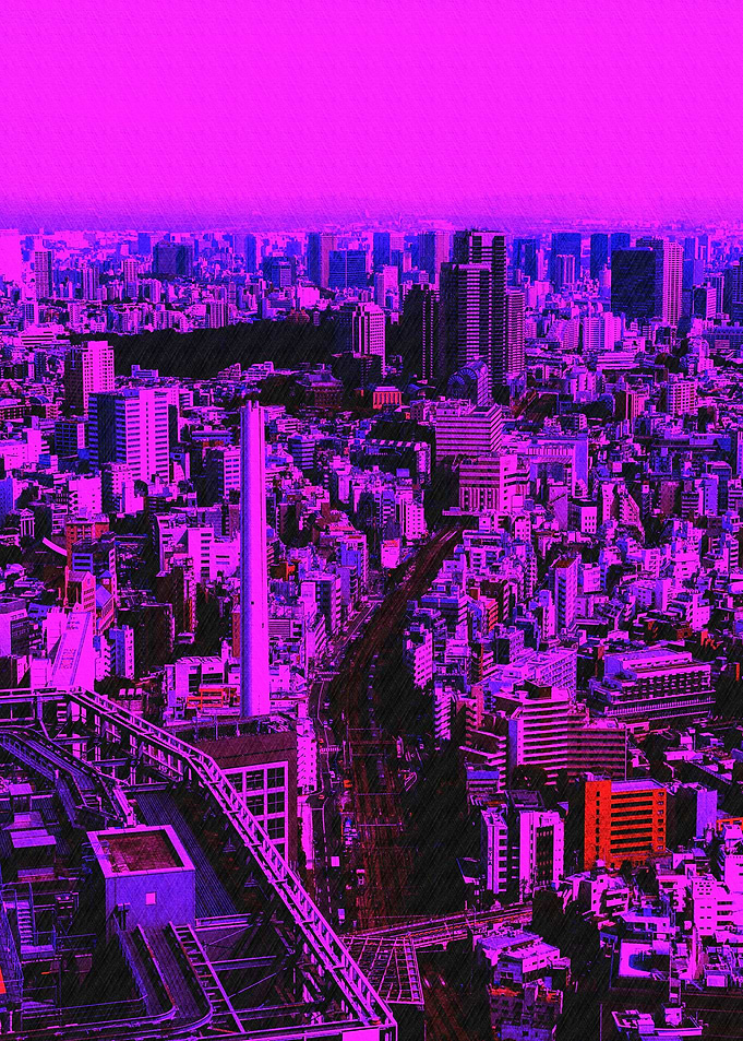 Neon Tokyo Skyline