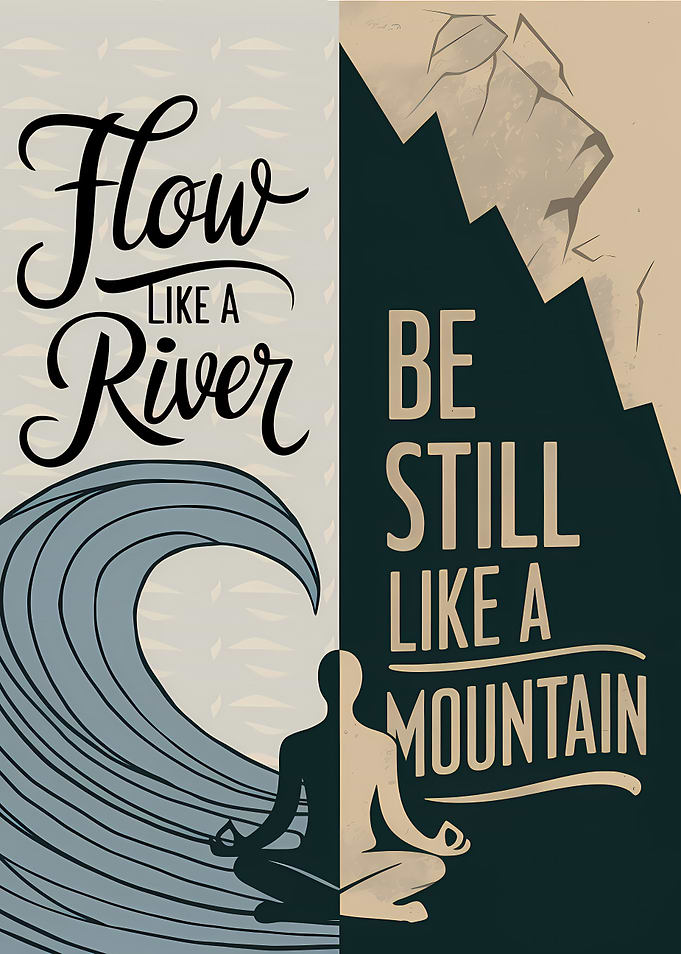 Flow Like a River, Be Still Like A Mountain