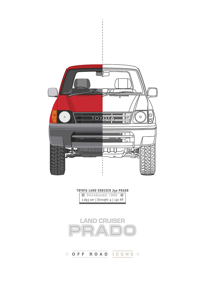 Land Cruiser Prado split-view