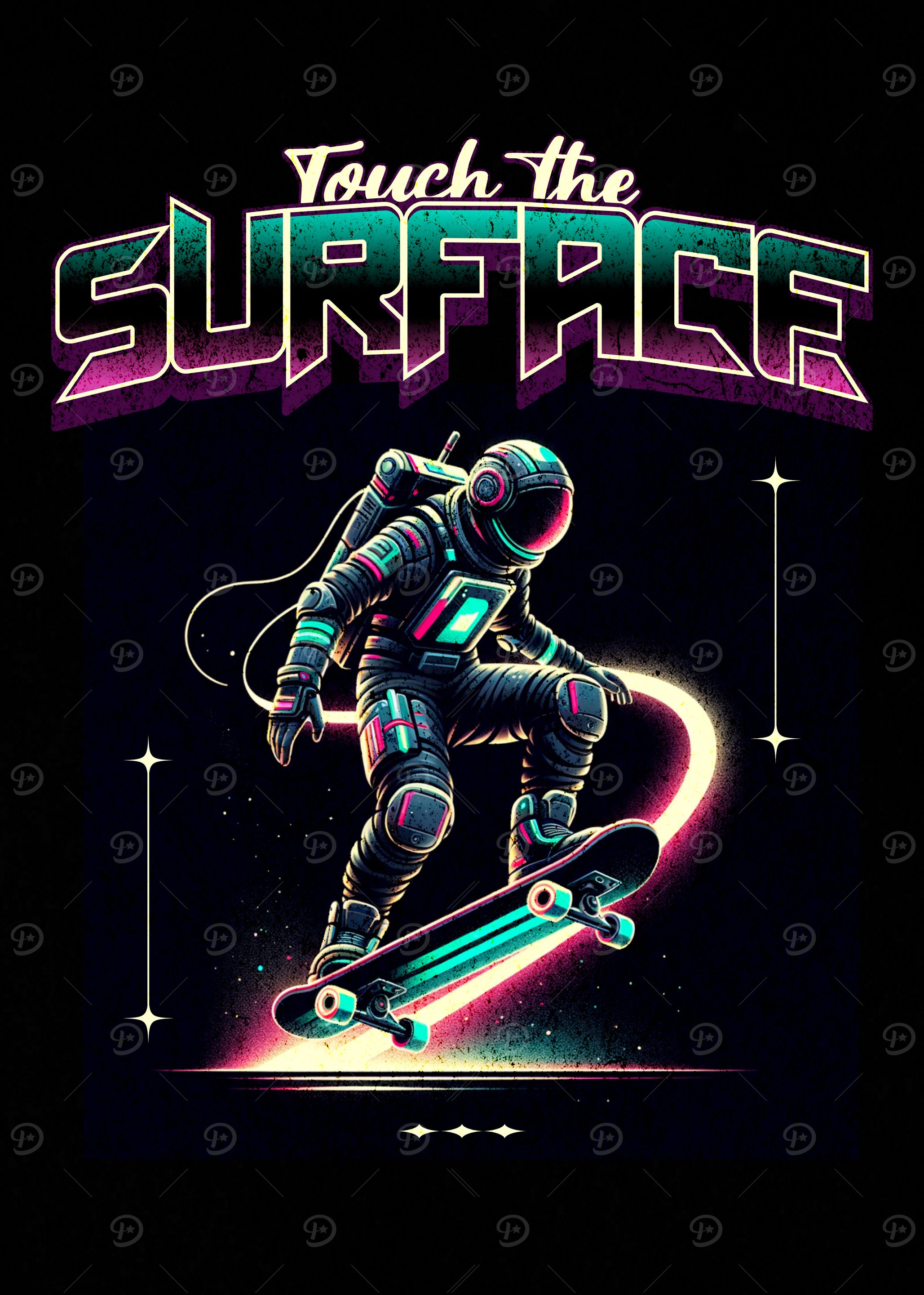 Astronaut Skateboarding