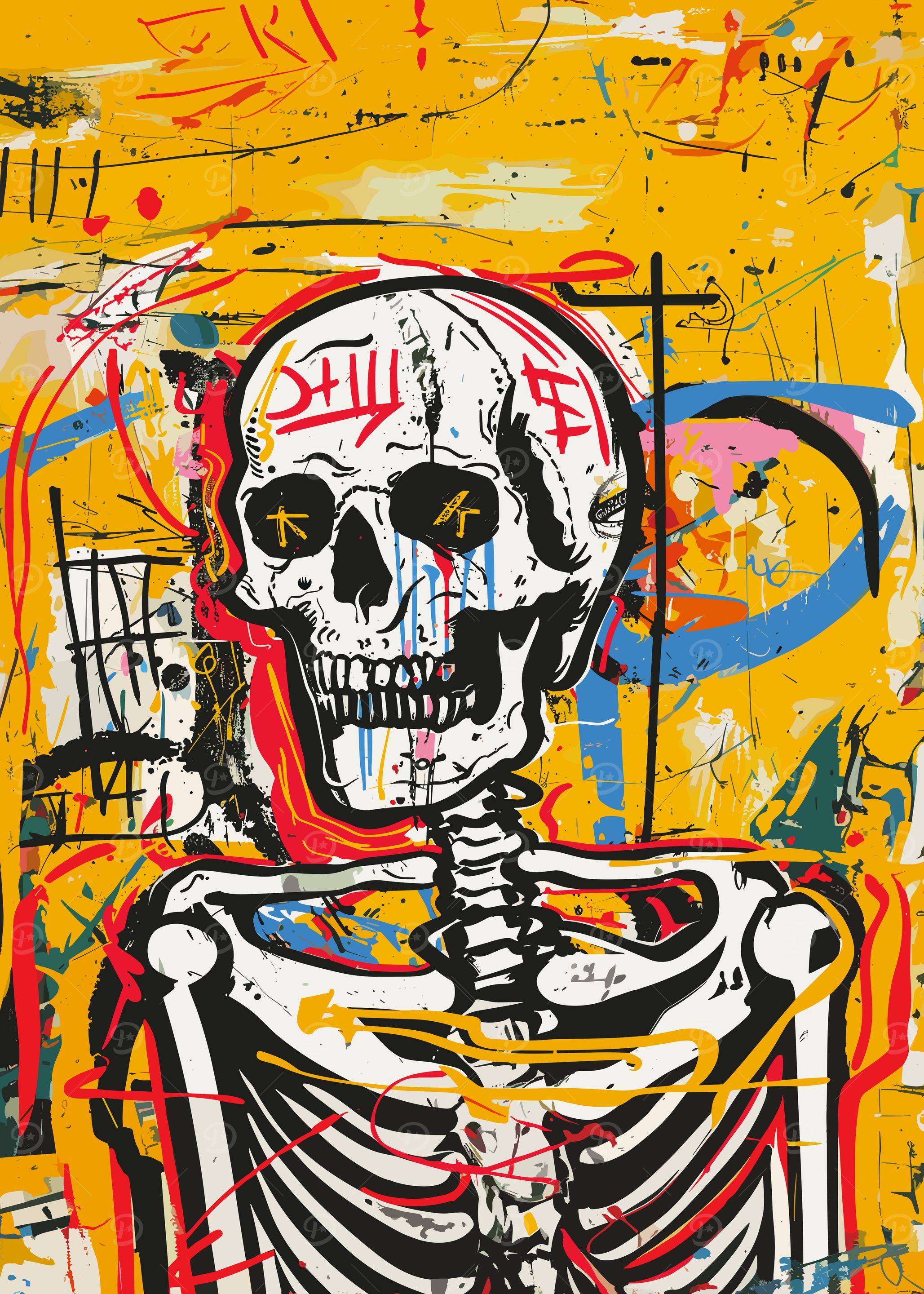 Skull Graffiti Art