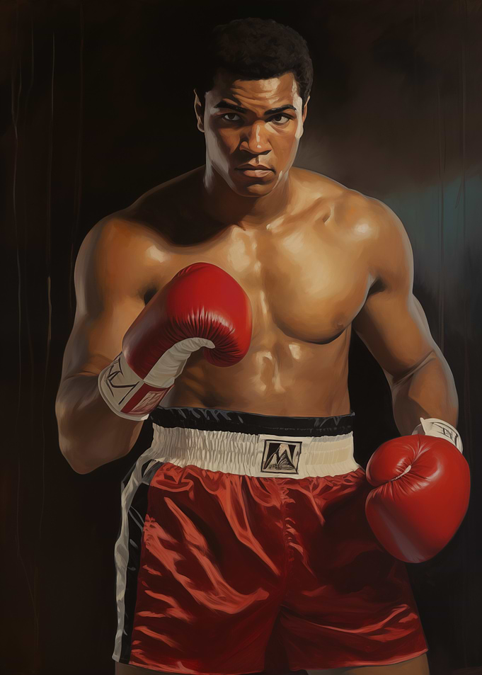 Muhammad Ali Boxing Portrait