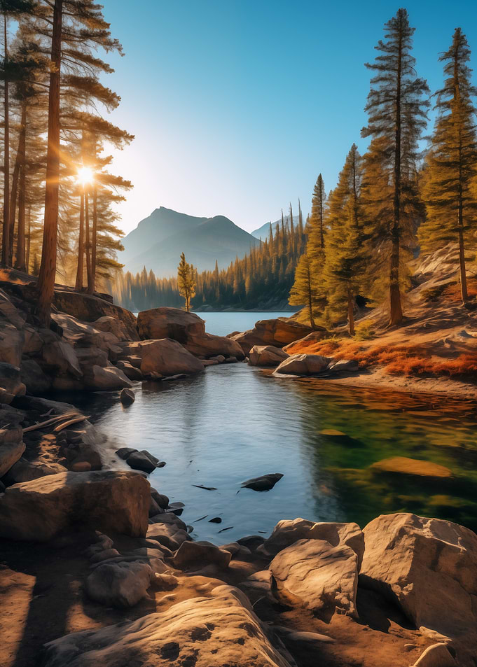 Mountain Lake Sunset