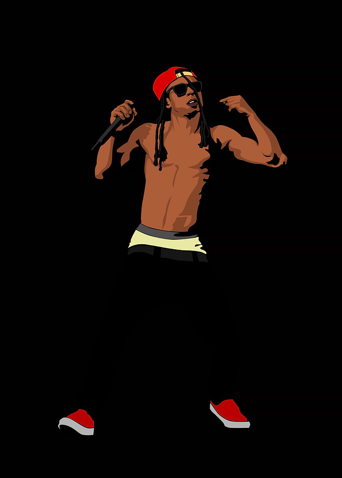 Rapper with Microphone
