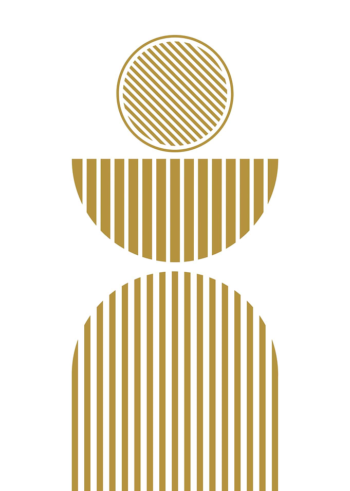 Gold Geometric Shapes