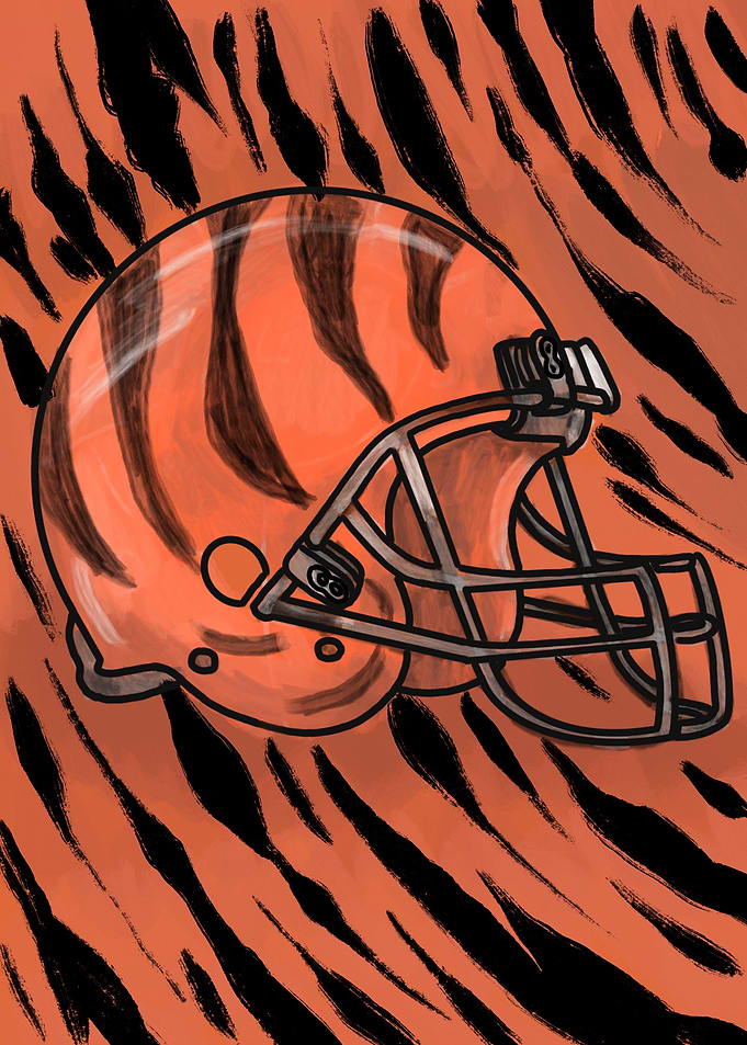 Bengals Football Helmet
