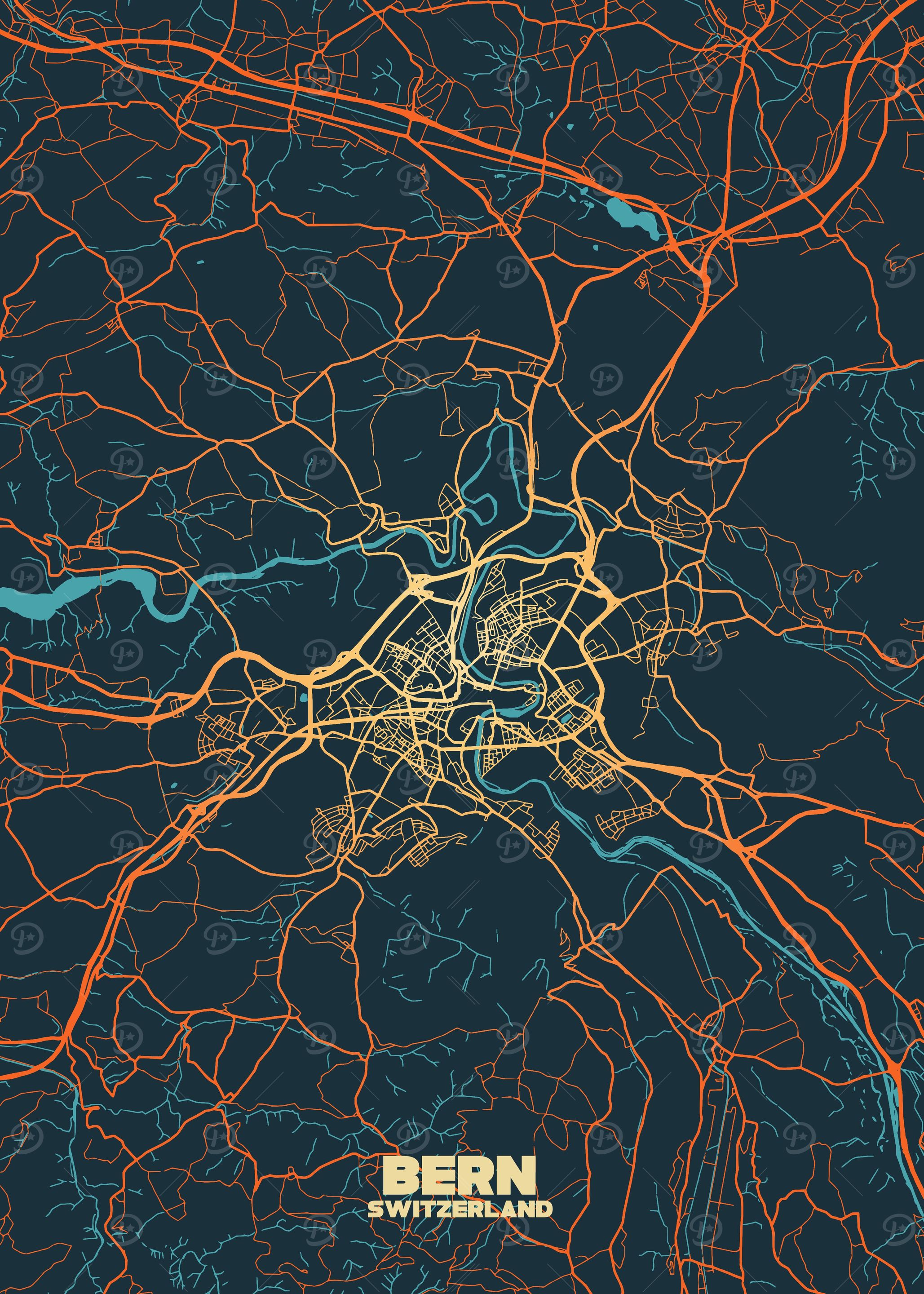 Bern City Map