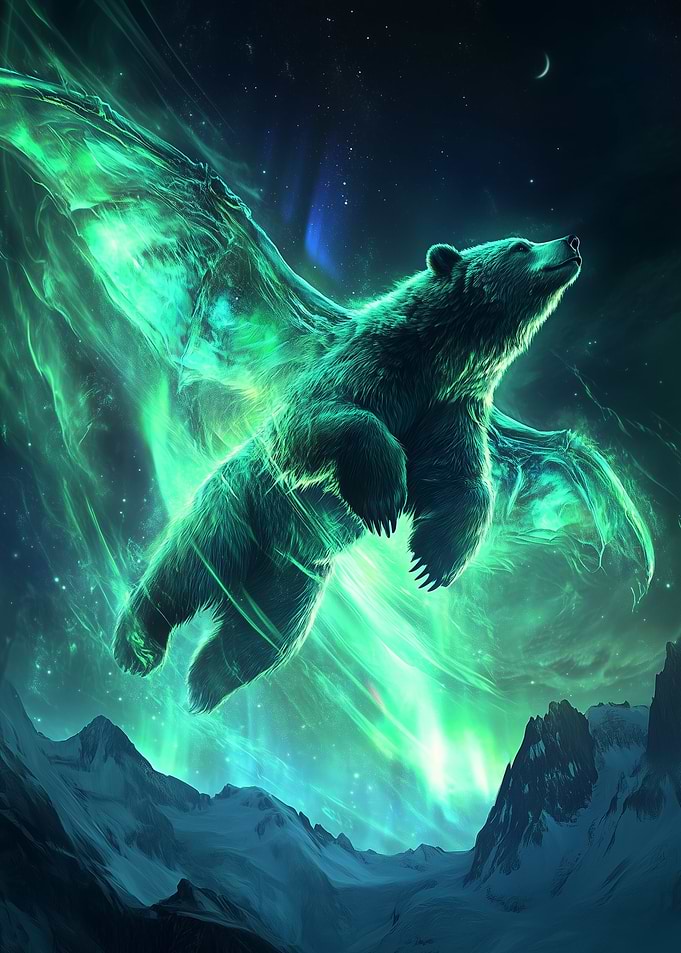 Aurora Bear Soaring