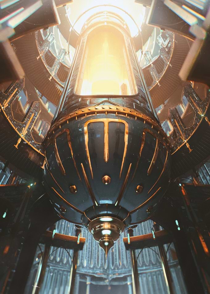 Golden Futuristic Chamber