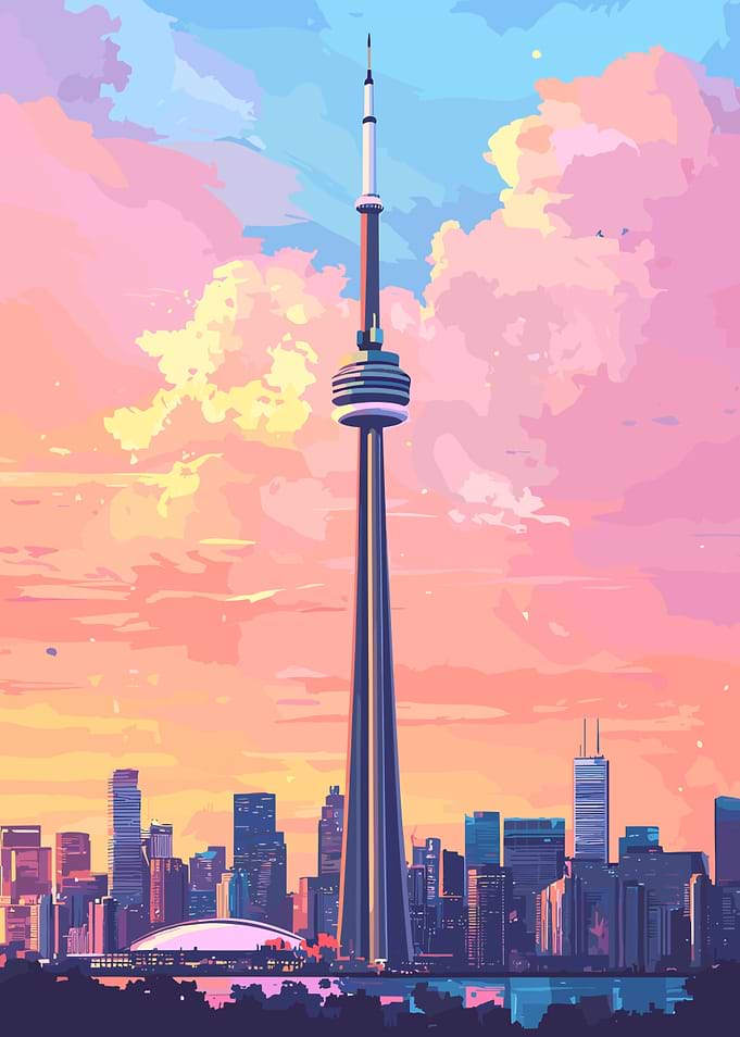 Toronto Skyline at Sunset