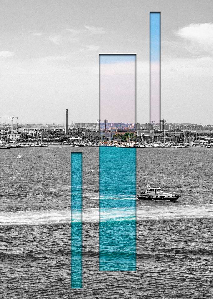 Cityscape Through Windows Bari Italia