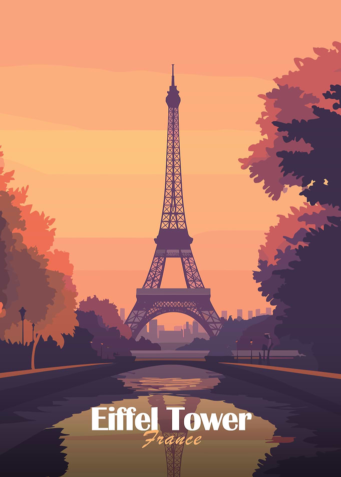Eiffel Tower Sunset