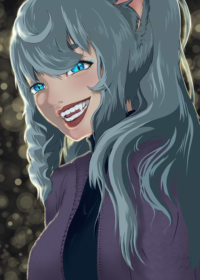 Mischievous Nighttime Smile