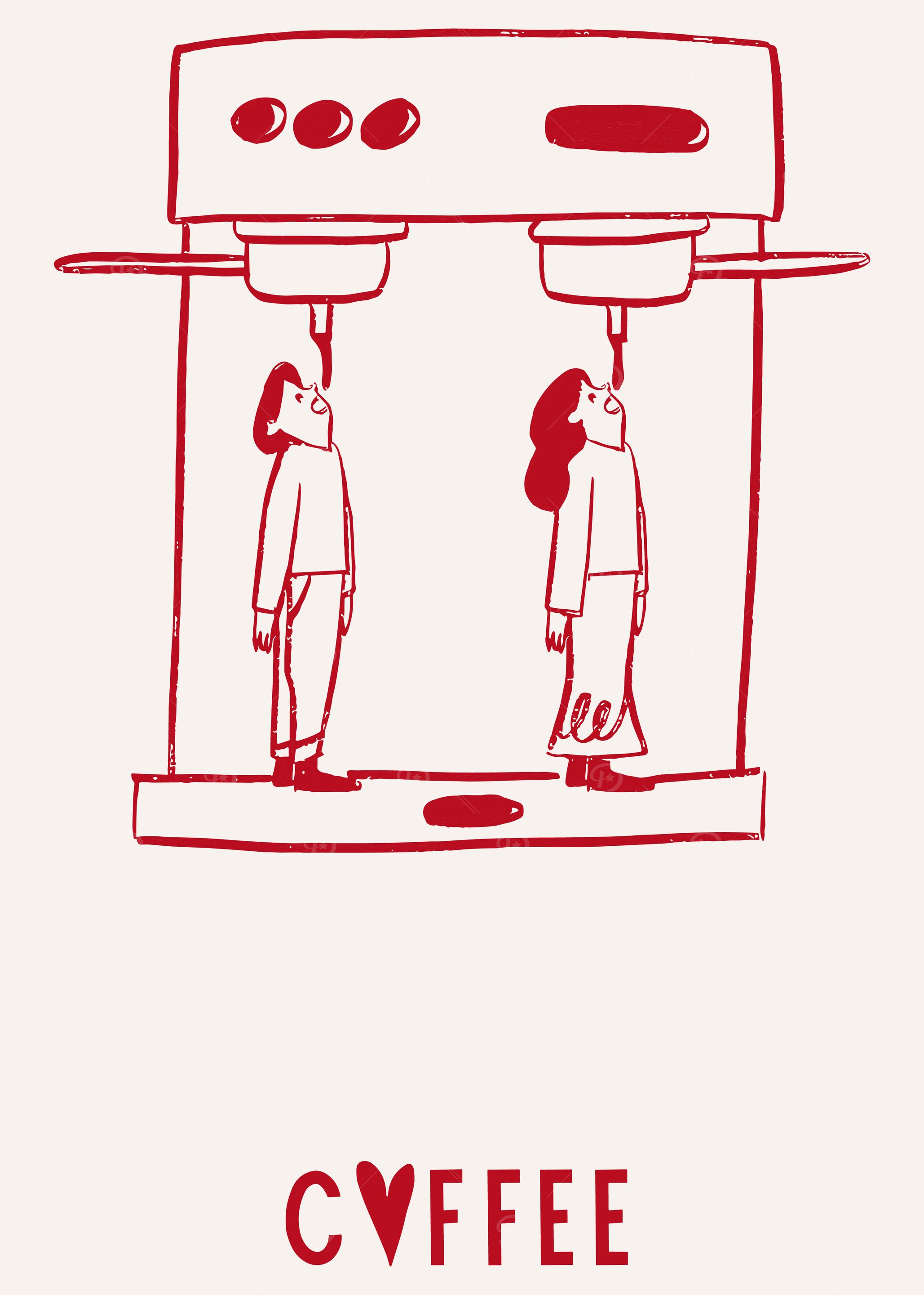 Coffee Lovers Illustration