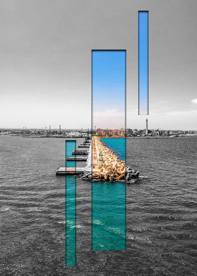 Seaport Breakwater Bari Italia