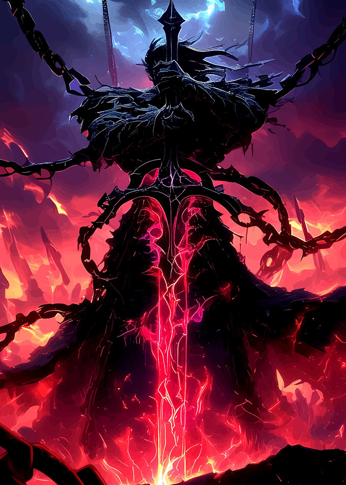 Dark Figure with Sword