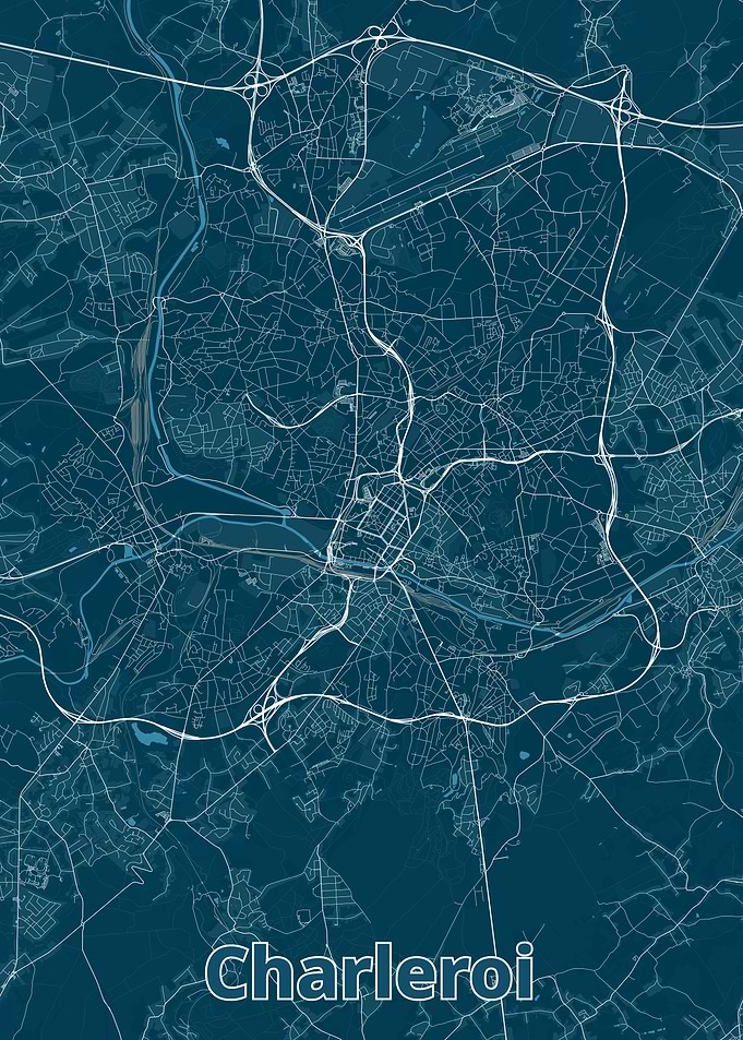Charleroi City Map