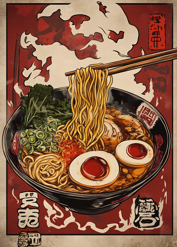 Ramen Noodle Poster