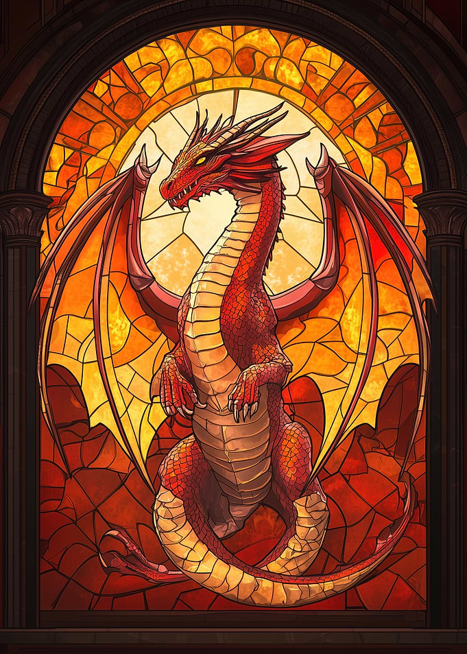 Stained Glass Dragon