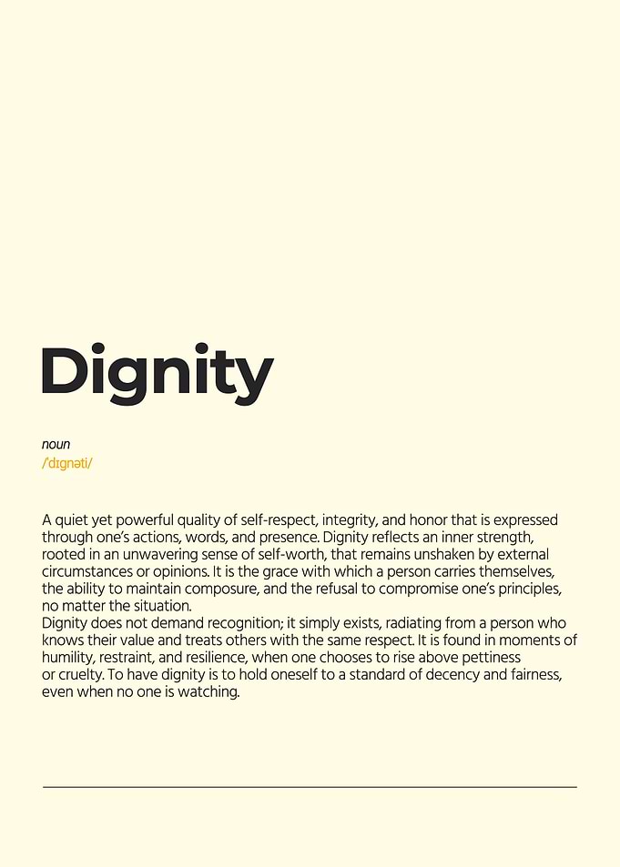 Dignity Definition