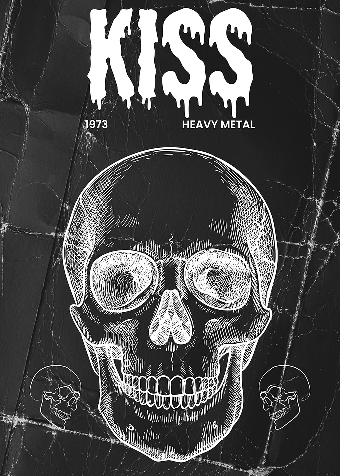 KISS Heavy Metal Skull