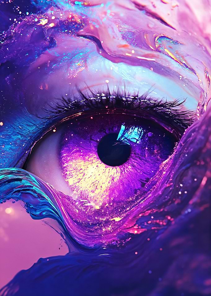 Cosmic Eye Abstract Art