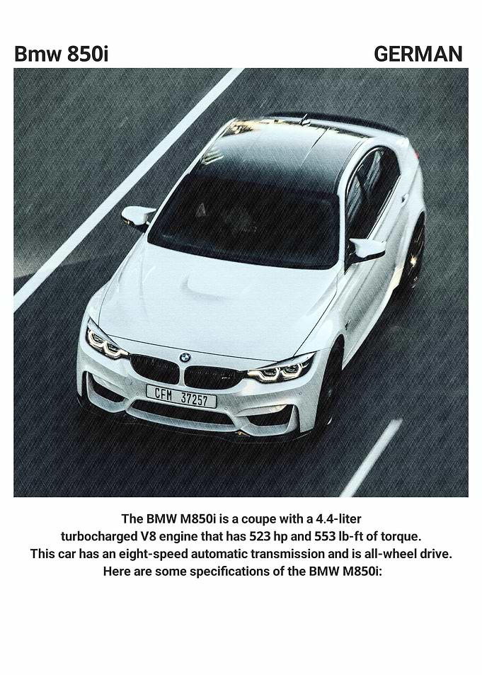 BMW M850i Coupe