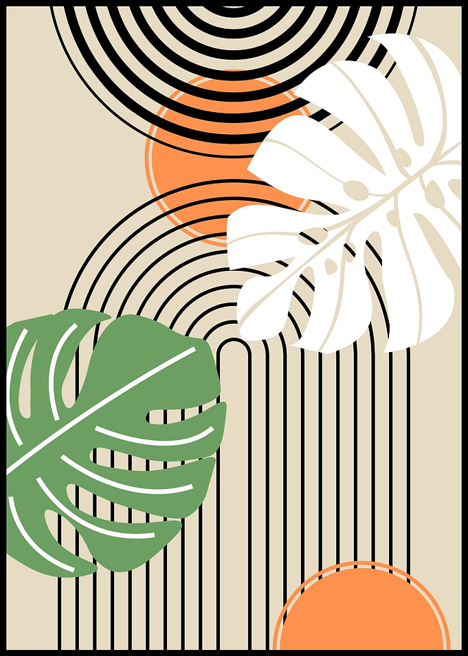 Tropical Abstract Art Print