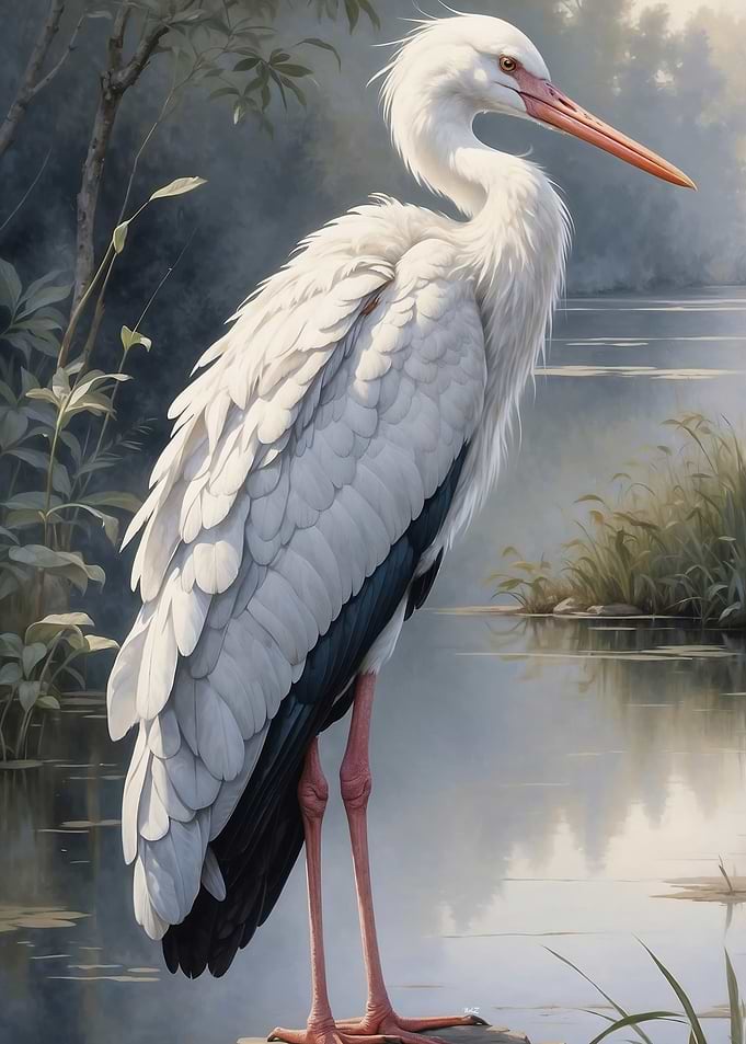 Stork by the Water