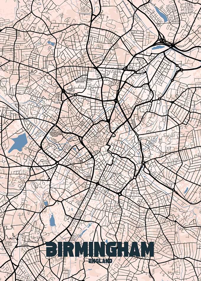 Birmingham City Map