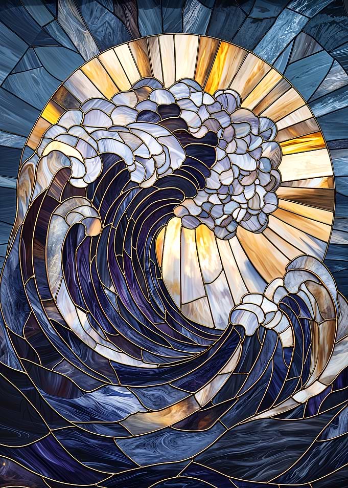 Stained Glass Wave