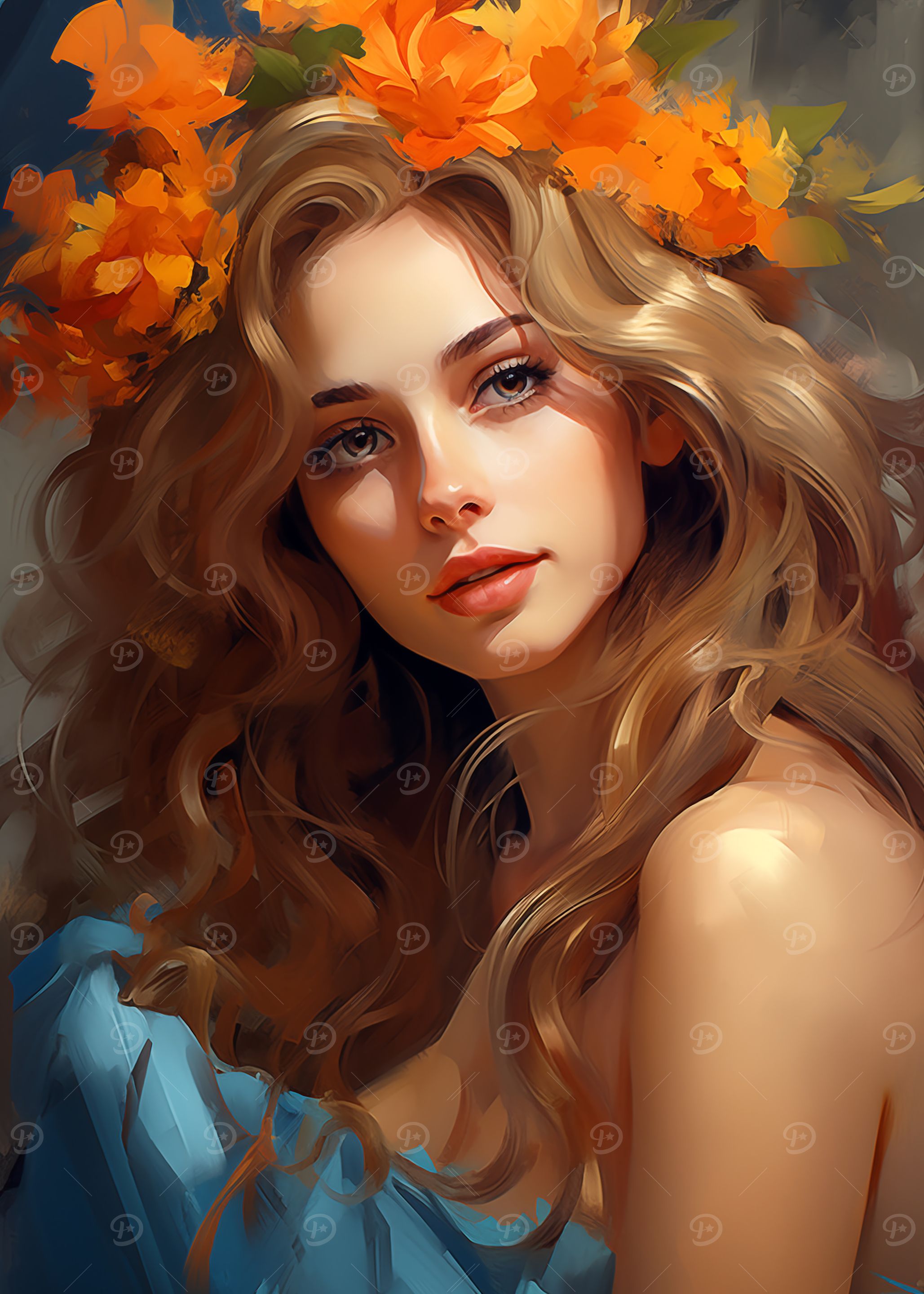 Woman with Flower