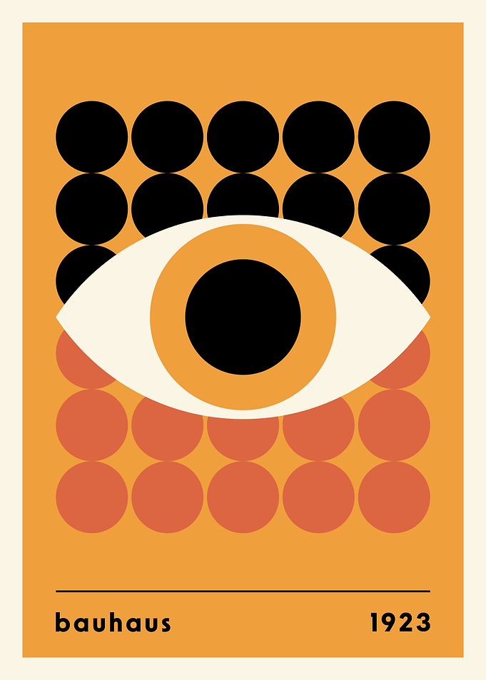 Bauhaus Eye Poster Brown BA6