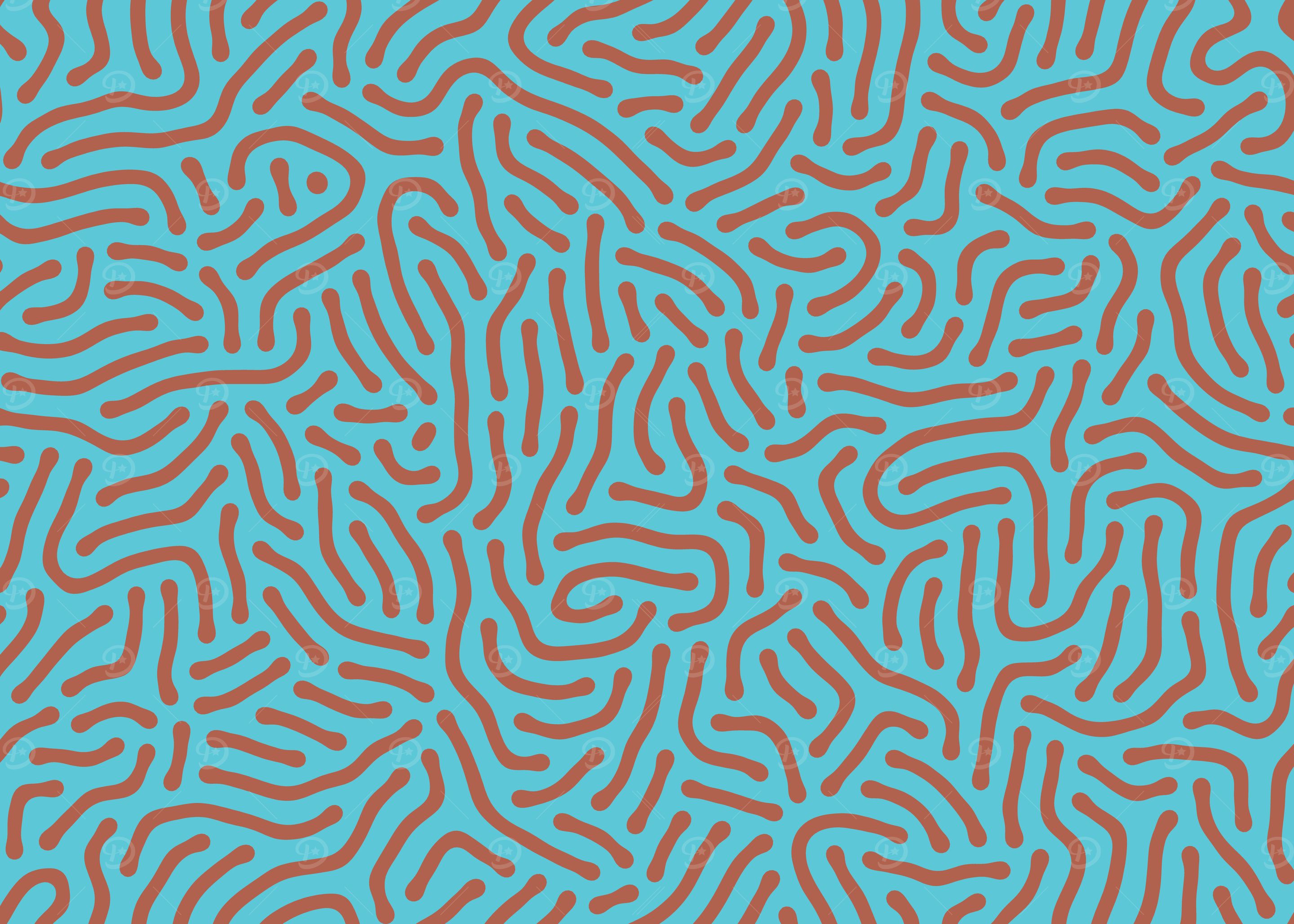 Turing patterns (copper coin, aged copper)