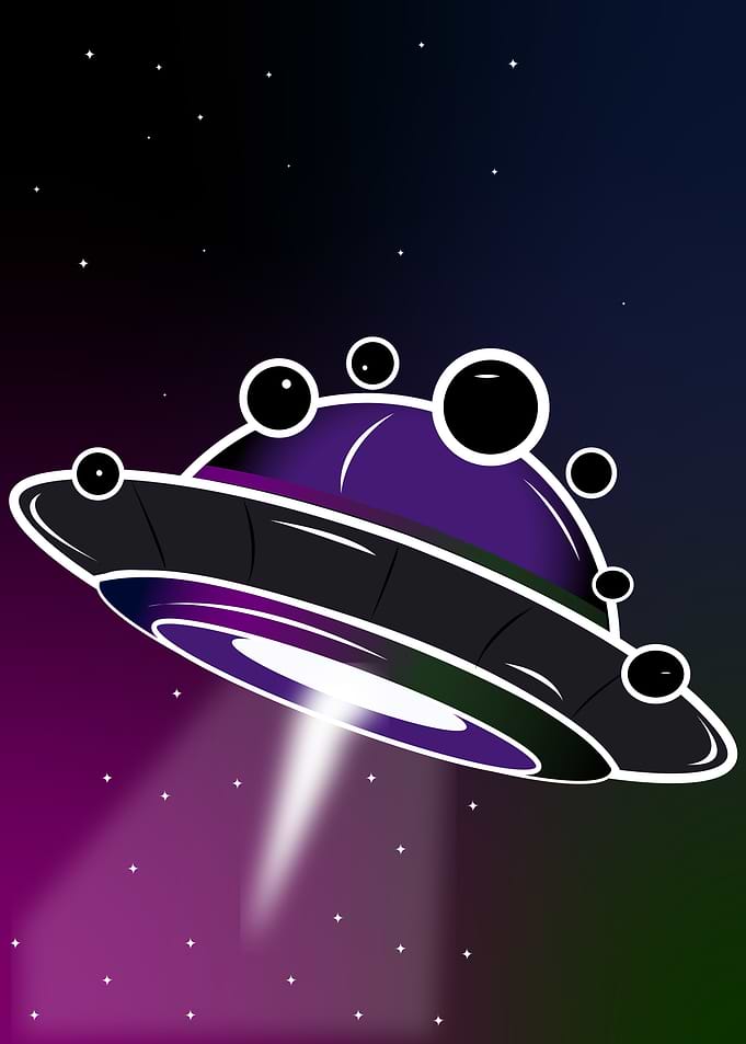 UFO in Space