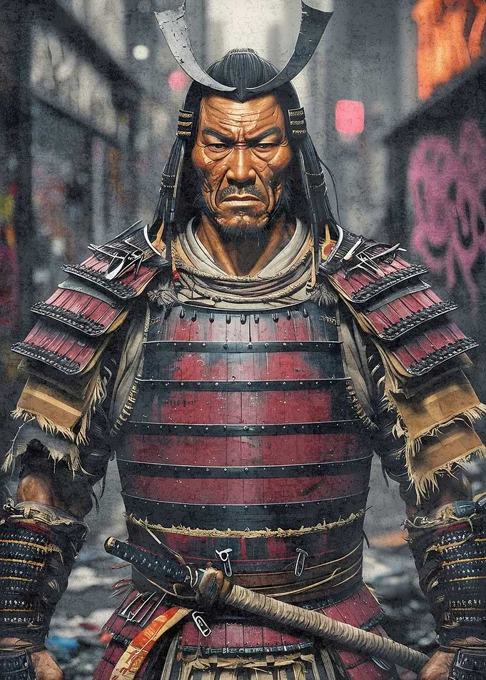 Samurai Warrior Portrait