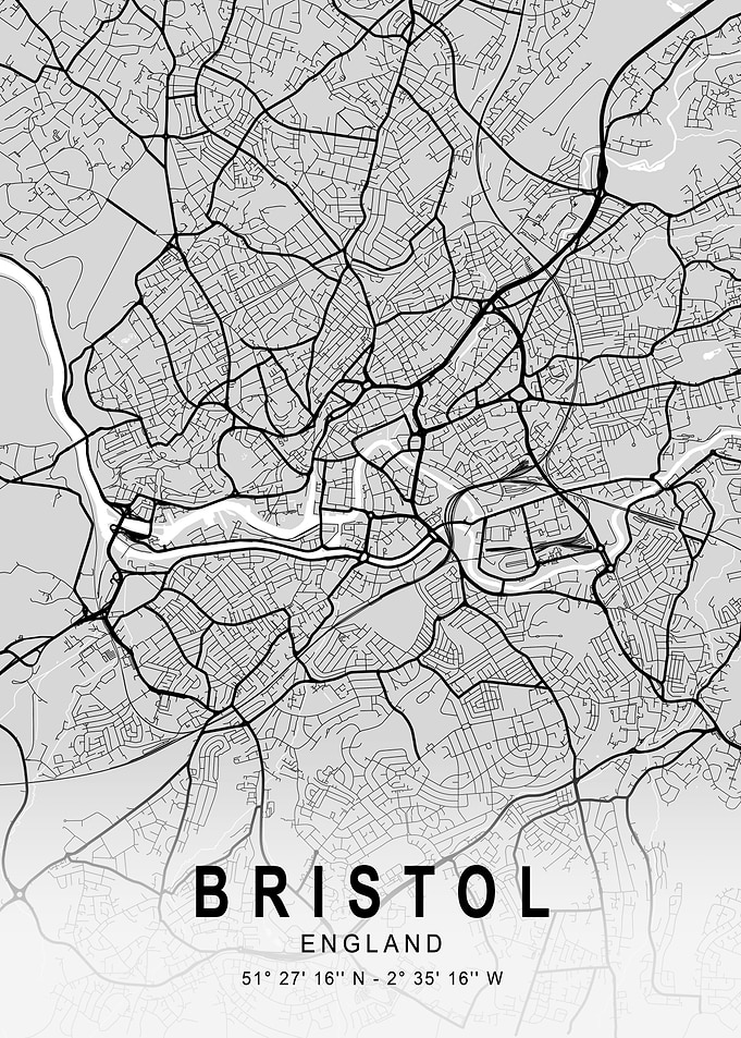 Bristol Light City Map