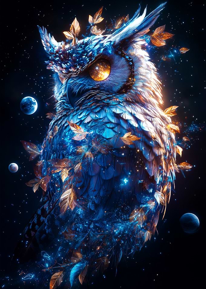 Cosmic Wonder Owl