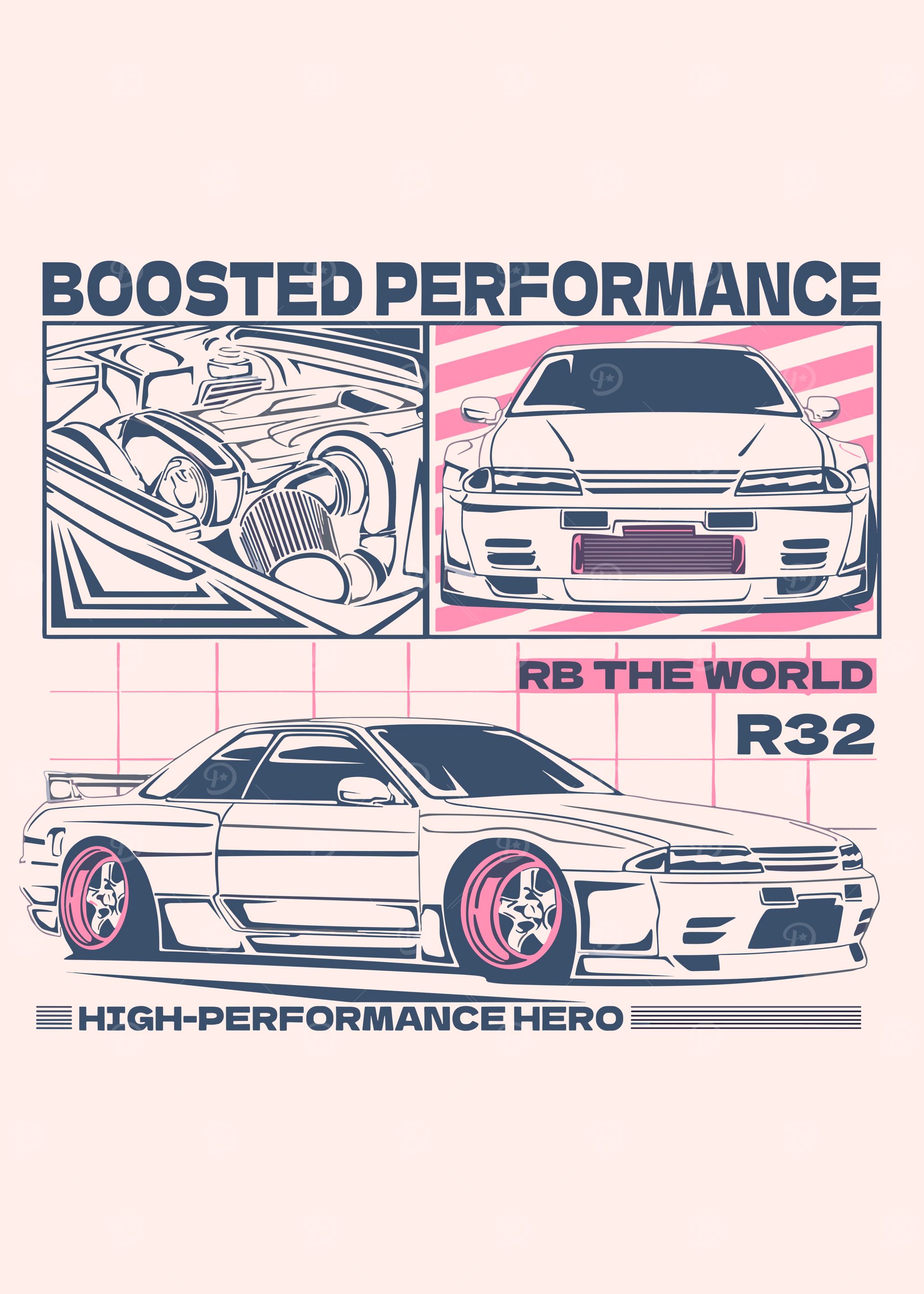 Nissan Skyline R32 Print