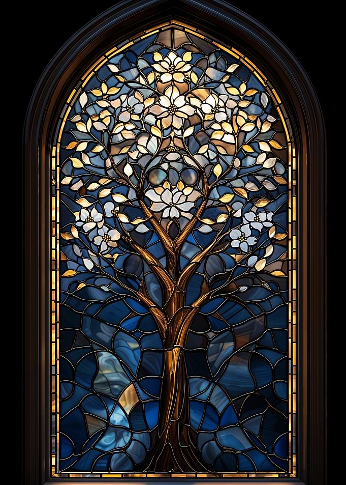 Stained Glass Tree