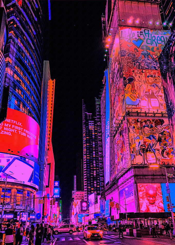 Neon Cityscape at Night