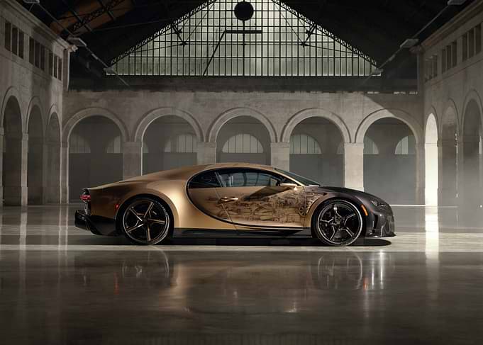 Gold Bugatti Chiron